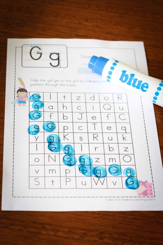 Preschool Letter G In My World