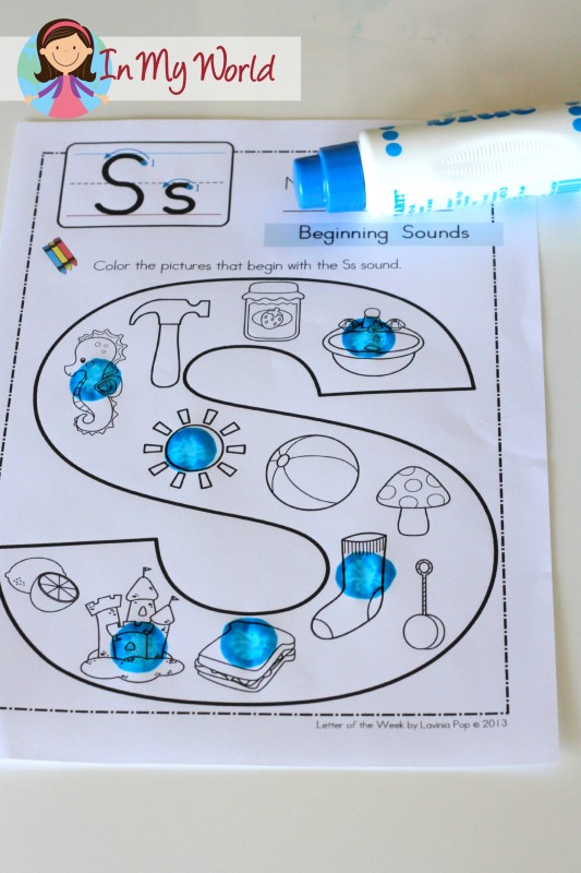 Letter S Words Preschool