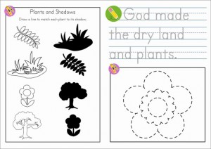 Sunday School Creation Day 3 Take Home Booklet