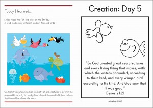 Sunday School Creation Day 5
