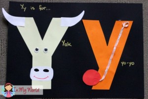 Preschool Letter Y - In My World