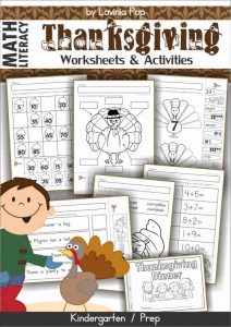 Thanksgiving Worksheets and Activities for Kindergarten.