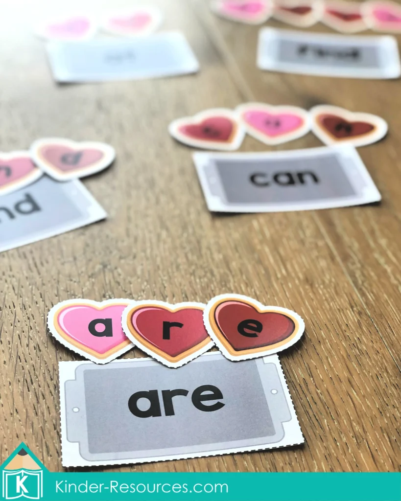 FREE Printable Sight Word Activity for Valentine's Day