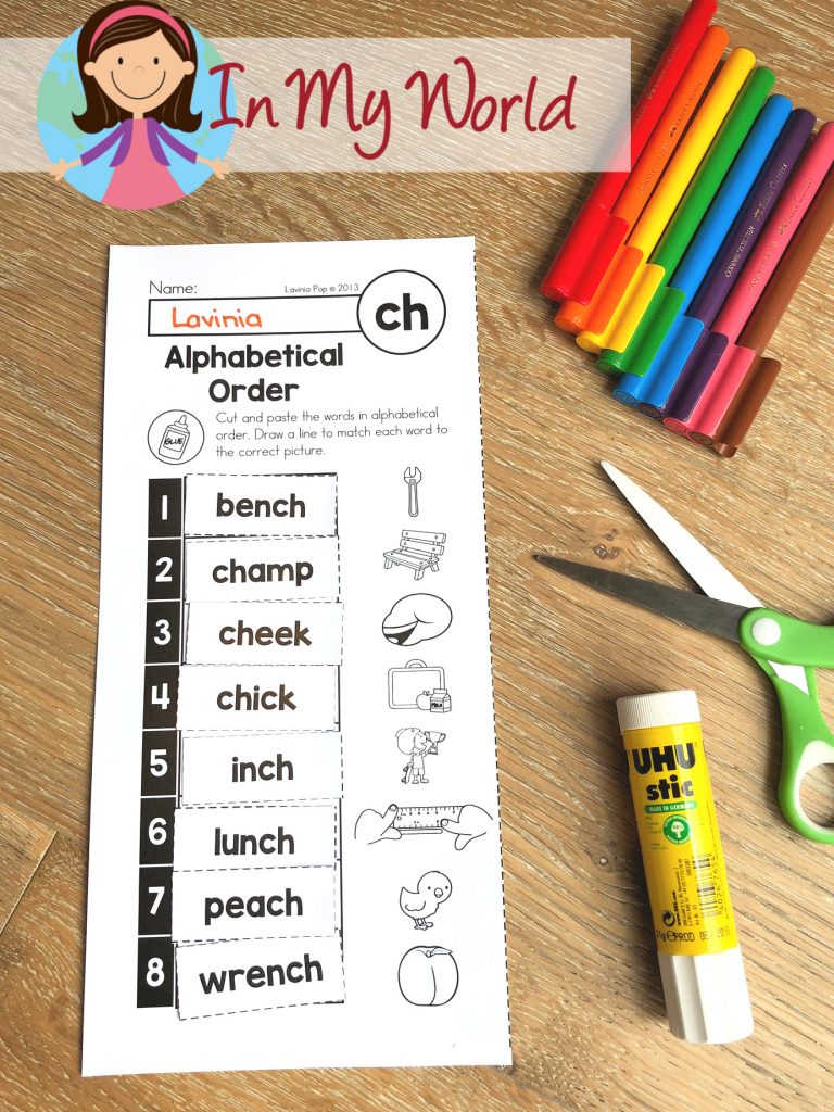 FREE CH Digraph Printable Activities & Worksheets - In My World