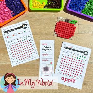 Autumn Fine Motor Peg Board Activities - In My World