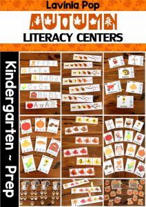 Printable LITERACY Center Activities for Kindergarten | Autumn / Fall