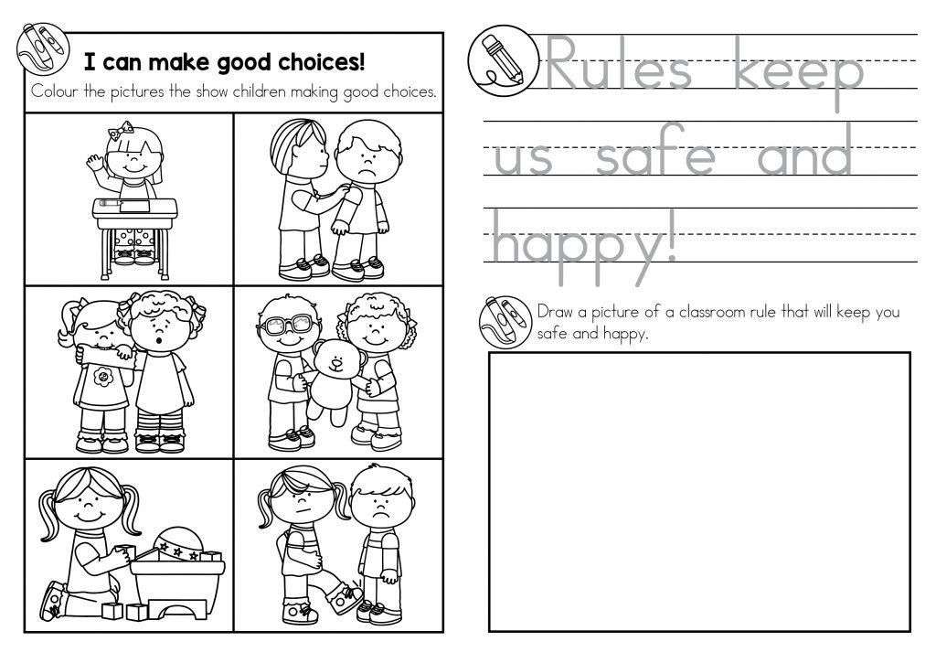 62 Classroom Rules Coloring Pages Free  Latest HD