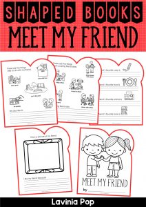 Meet My Friend Shaped Writing Book - In My World