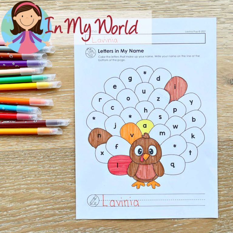 Thanksgiving No Prep Preschool Worksheets & Activities - In My World