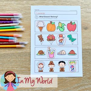 Thanksgiving Preschool Worksheets And Activities No Prep