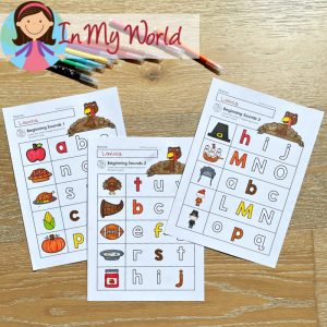 Thanksgiving No Prep Preschool Worksheets & Activities - In My World