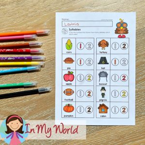 Thanksgiving Preschool Worksheets And Activities No Prep