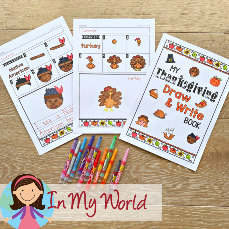 Thanksgiving Draw and Write Directed Drawings In My World