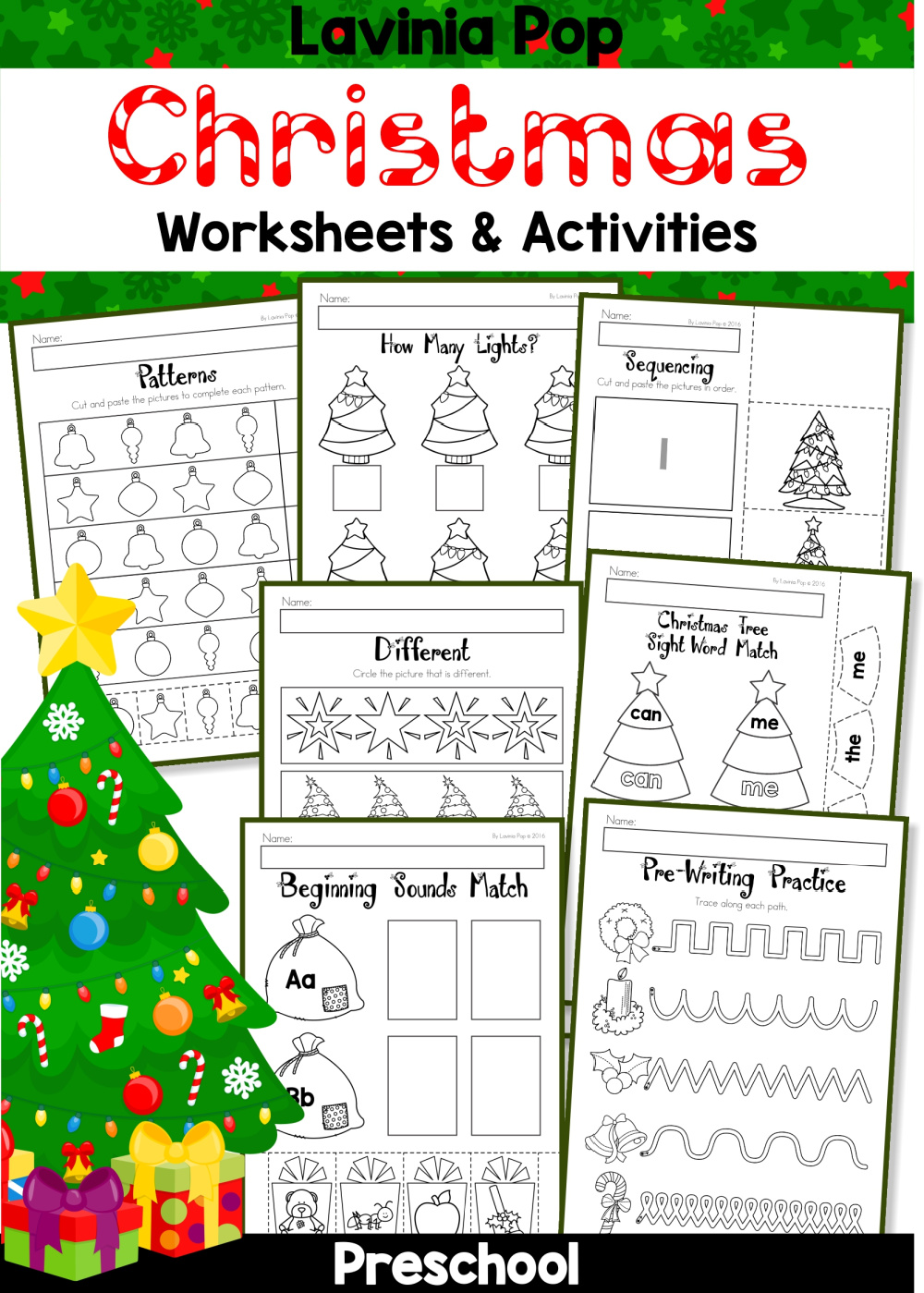 Preschool-Worksheets-Christmas1 - In My World