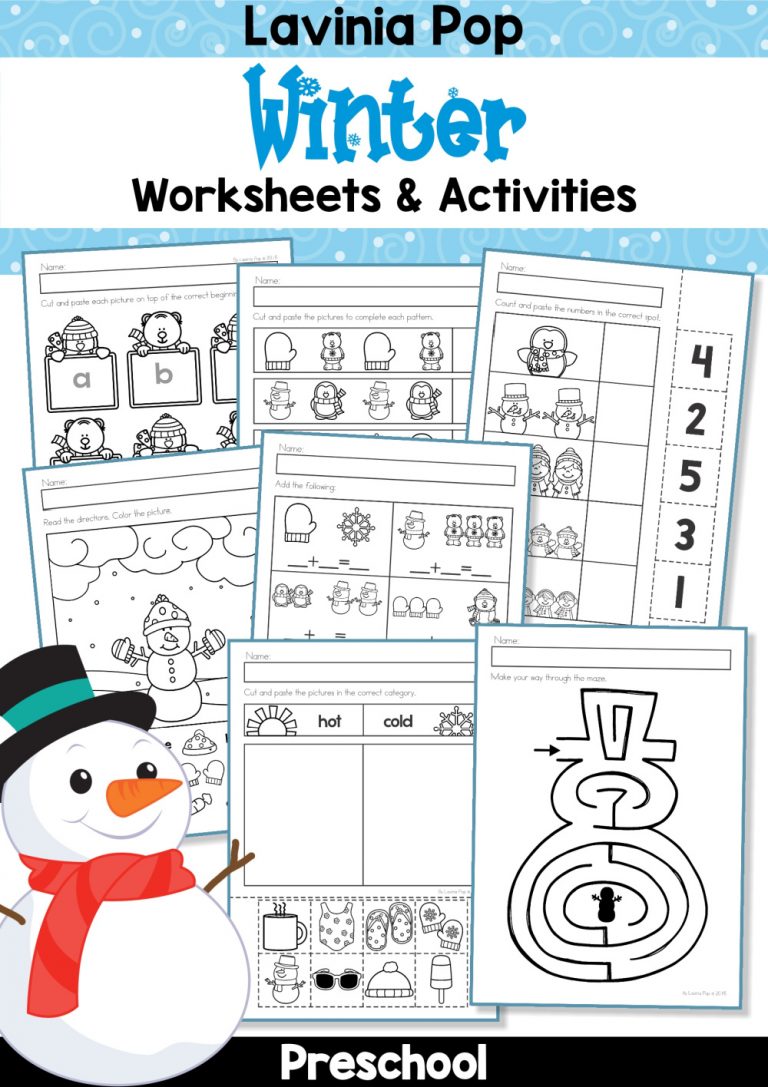 Preschool Winter Activities - In My World