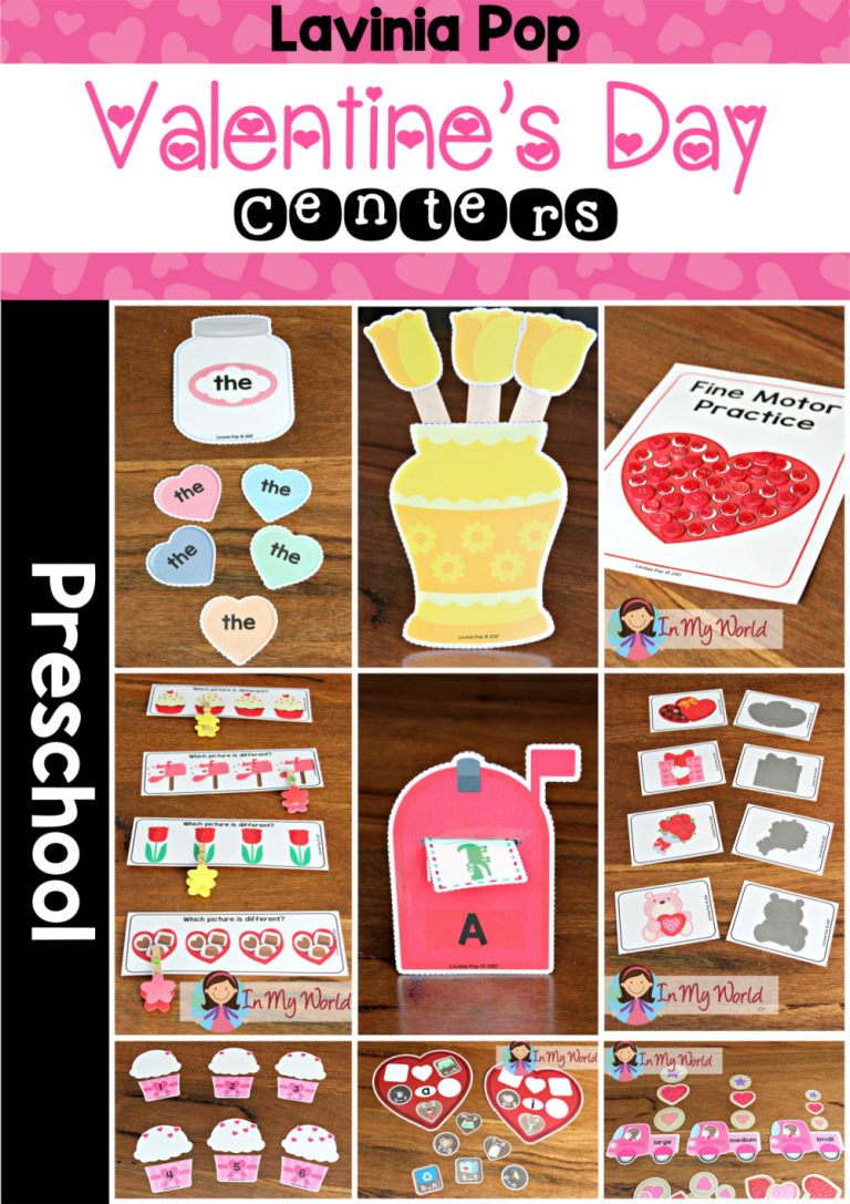 Valentine's Day Preschool Centers - In My World