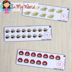 Spring Math Centers for Kindergarten | Morning Tubs / Bins - In My World