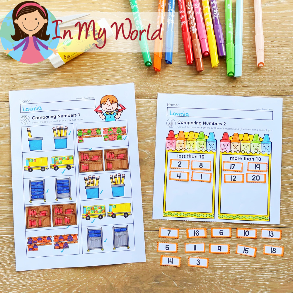 Comparing Worksheets For Grade 1