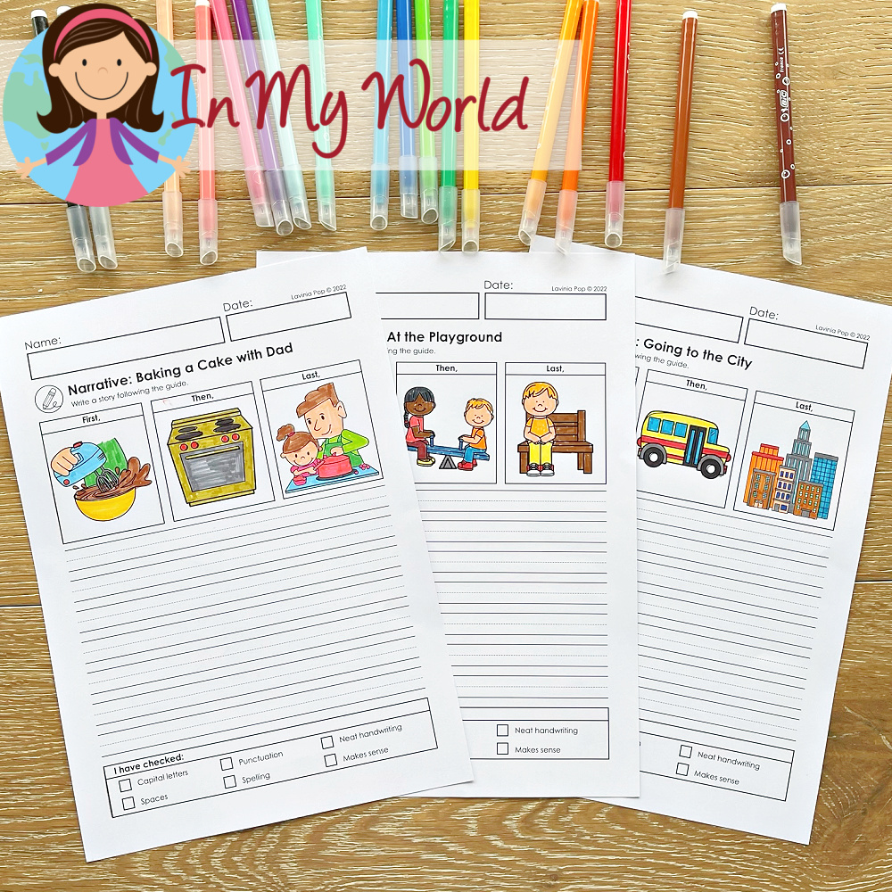 Writing Journal: Prompts for August | Back to School - In My World