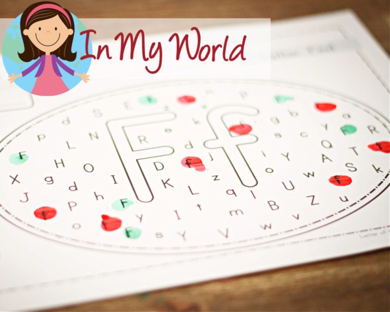 Preschool Letter F - In My World