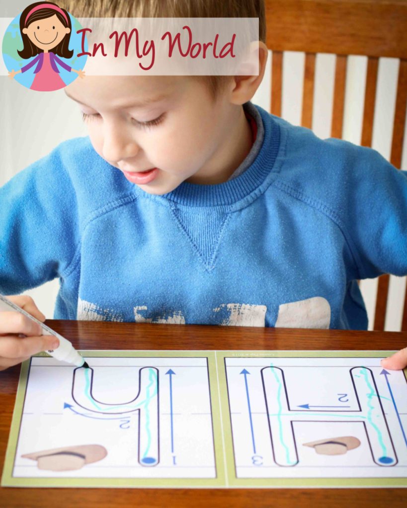 Preschool-Letter-H-alphabet-mat-tracing - In My World