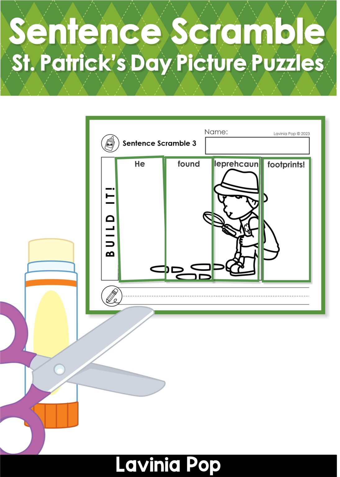 FREE Sentence Scramble: St. Patrick's Day Sentence Building Picture ...