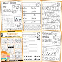 FREE Kindergarten Summer Review Worksheets and Activities No Prep - In ...