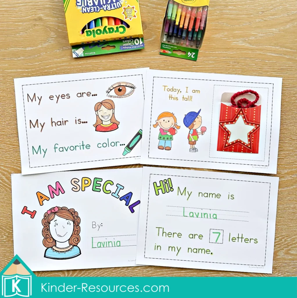 FREE All About Me for Preschool and Kindergarten.