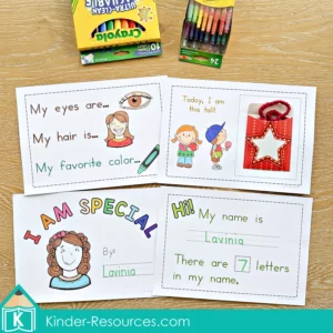 FREE All About Me Printable Book for Preschool and Kindergarten by Lavinia Pop