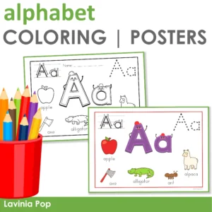 Alphabet Coloring Book and Posters | Anchor Charts
