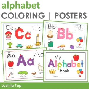 Alphabet Coloring Book and Posters | Anchor Charts