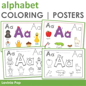 Alphabet Coloring Book and Posters | Anchor Charts