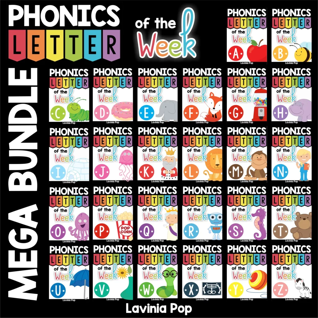 Phonics Letter fo the Week MEGA BUNDLE