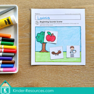 Preschool Alphabet Beginning Sounds Scene