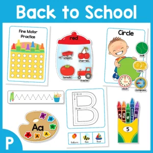 Back to School Preschool Centers Activities
