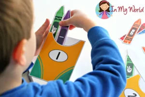 Preschool Centers Crayon Numbers 2