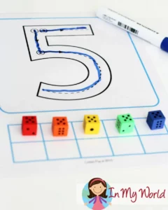 Preschool Centers Tracing Numbers 2