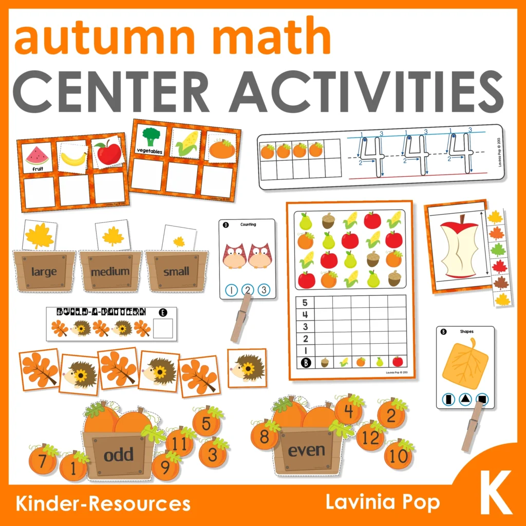 Kindergarten Centers - Autumn MATH