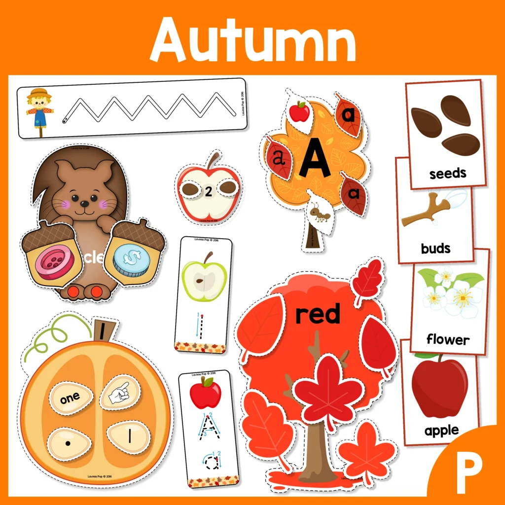 Autumn/Fall Sight Word Fluency Flip Books - In My World