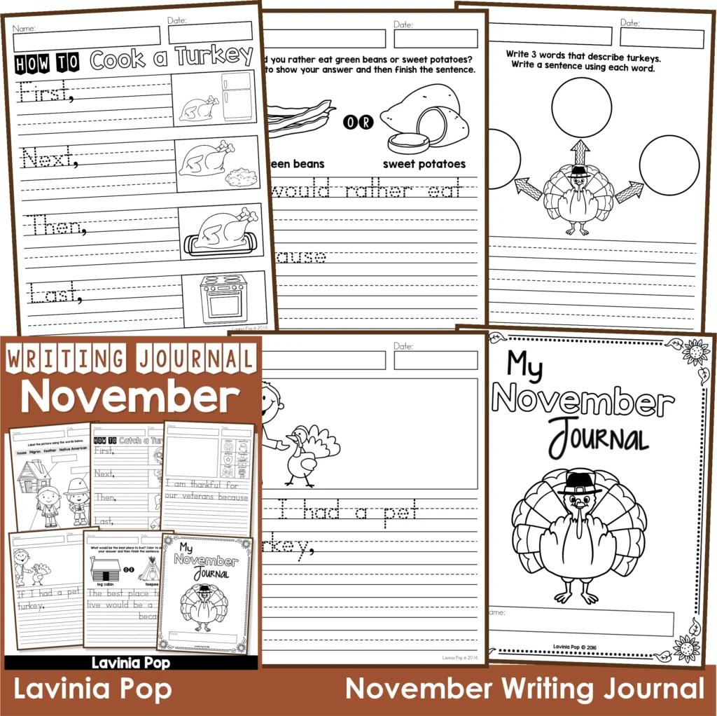 November Writing Journal Prompts