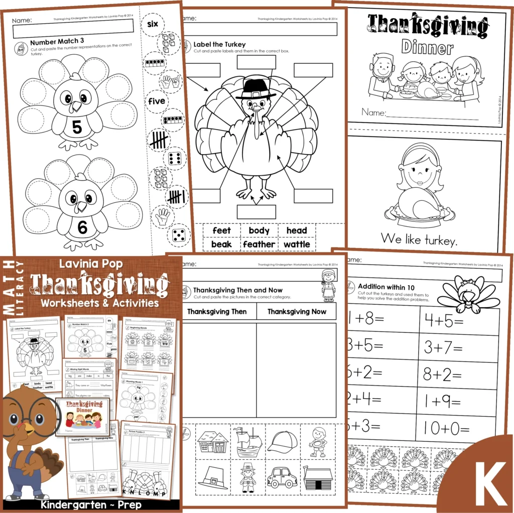 Thanksgiving Sight Word Fluency Flip Books - In My World