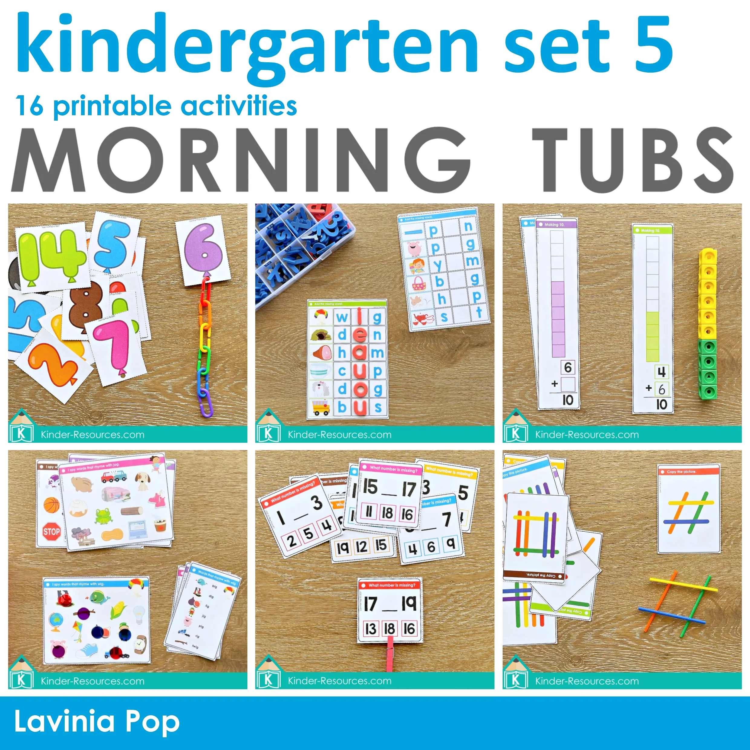 Play-Doh Ideas: Morning Tubs - Number Sense, Math Facts, & More