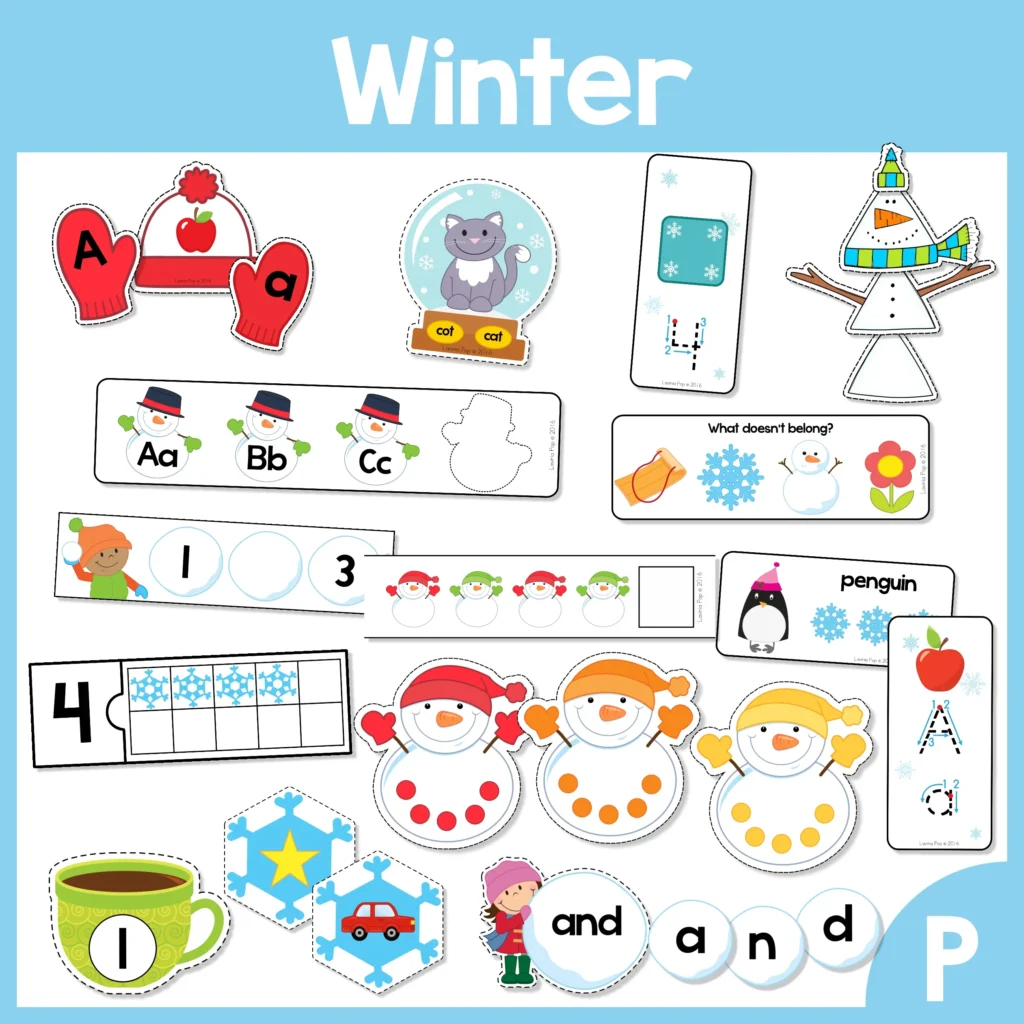 Winter Preschool Centers  Morning Tubs/Bins - In My World