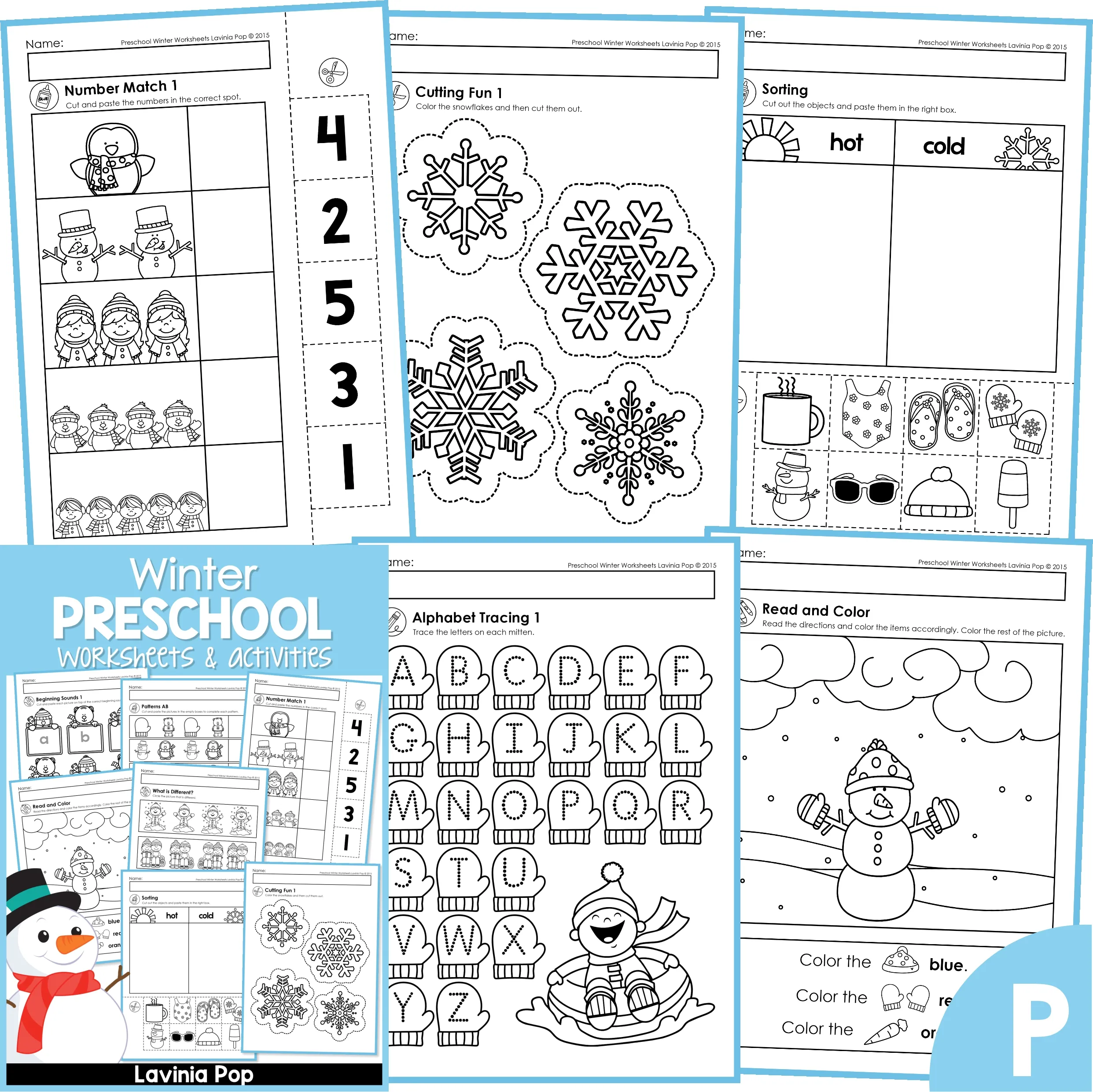 Kindergarten drawing printable worksheets
