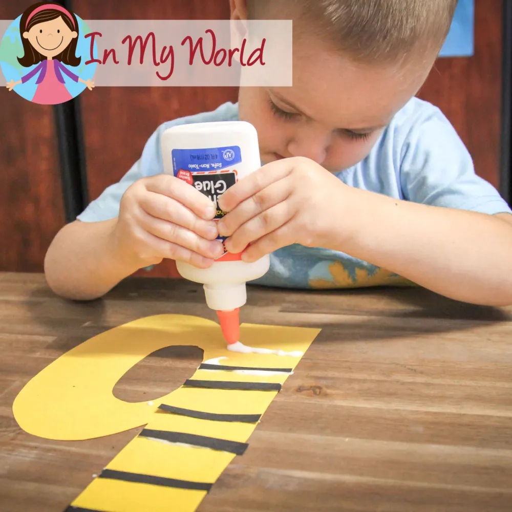 Preschool Letter B. Alphabet Craft Bee