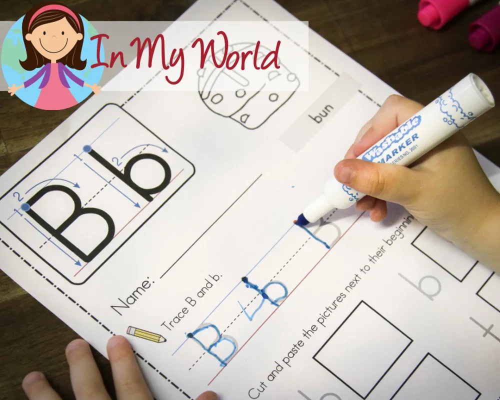 Preschool Letter B. Alphabet Worksheet