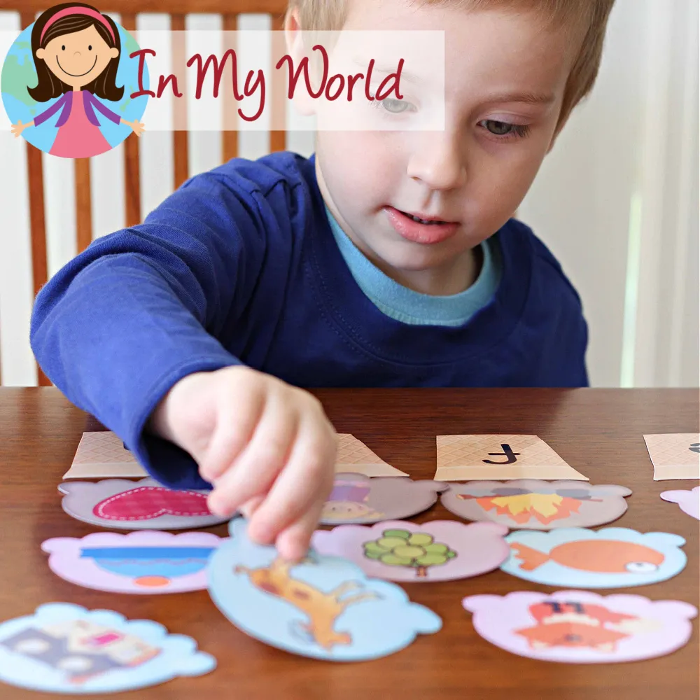 Preschool Letter H Printables. Beginning sounds scoops activity