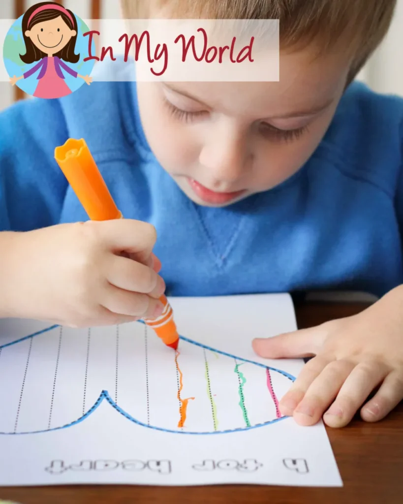 Preschool Letter H Printables. Fine motor tracing page