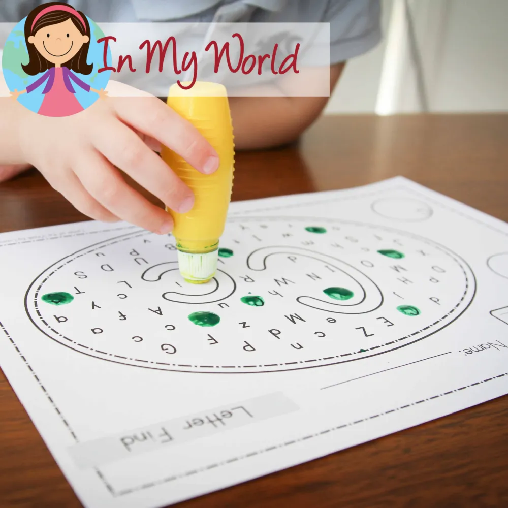 Preschool Letter of the Week C. Upper and lower case letter recognition