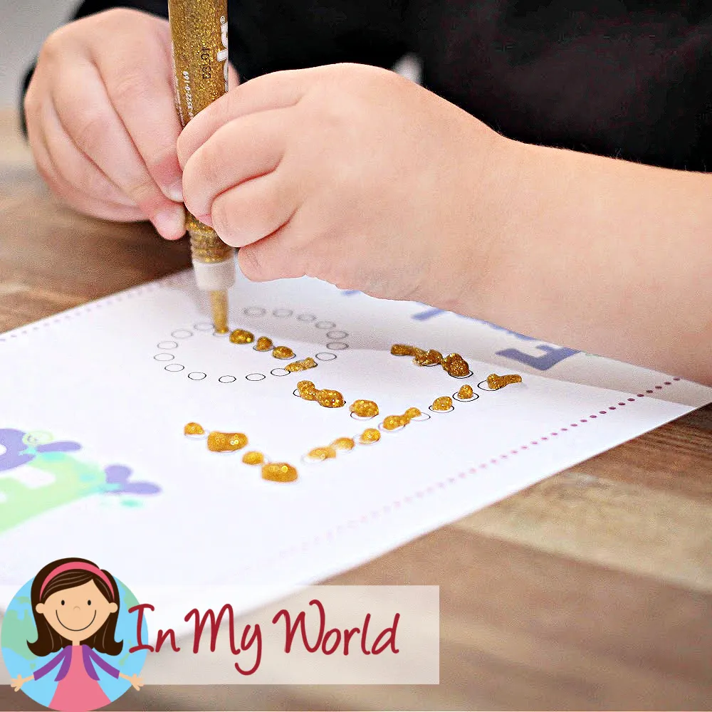 Preschool Letter of the Week E Alphabet Printables. Q-Tip Activity